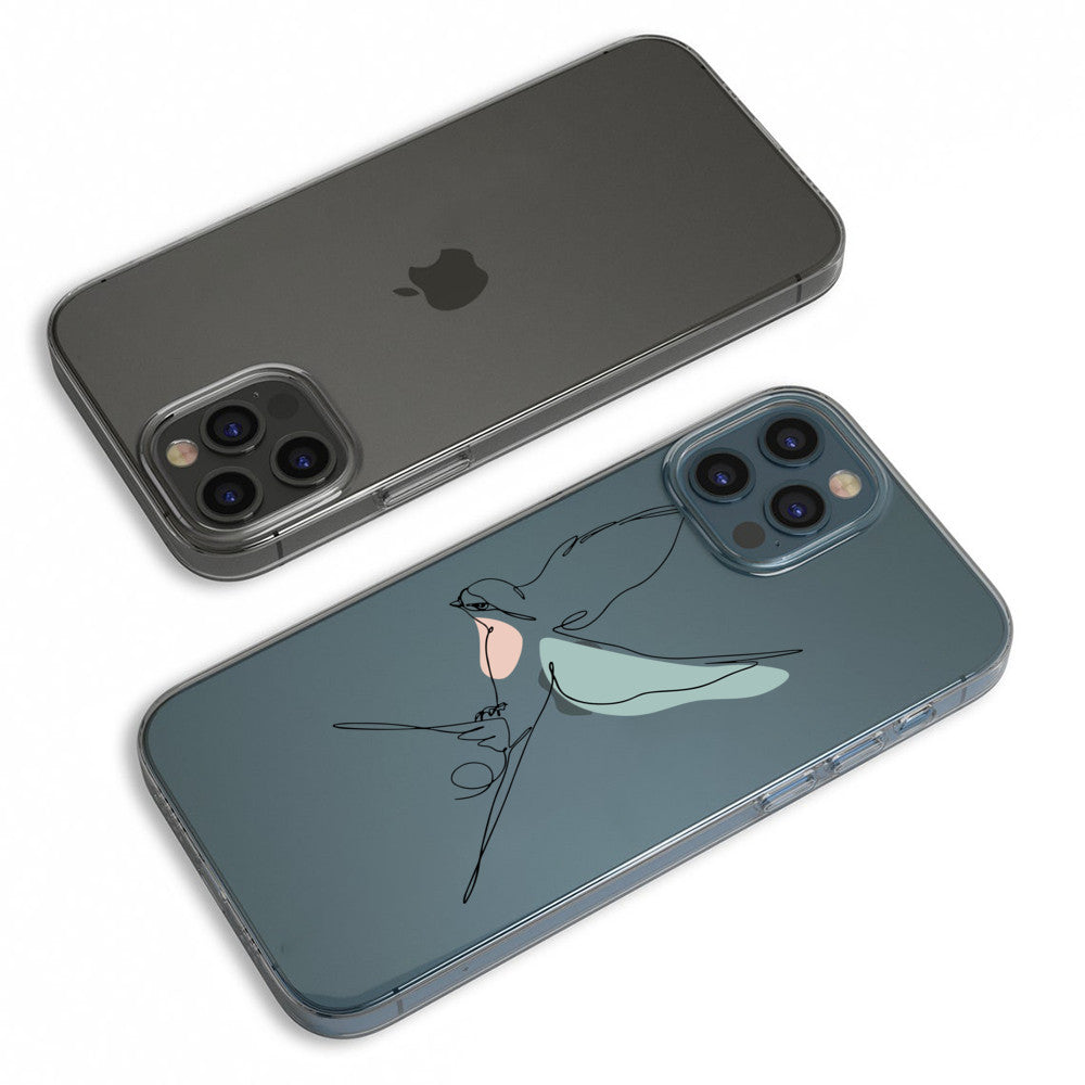 Simple Strokes Swallow - iPhone Case