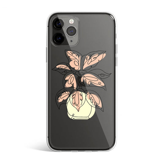 Simple Strokes Potted Plants - iPhone Case