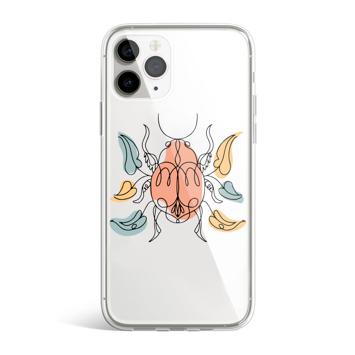 Simple Strokes Beetle - iPhone Case