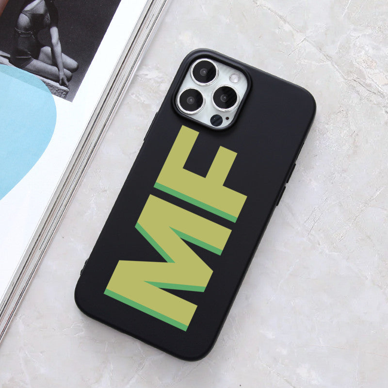 Personalised Letter - Green - iPhone Case