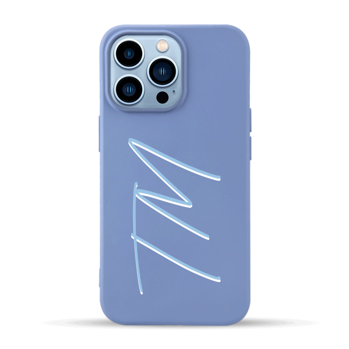 Personalized Letters - Blue - iPhone Case
