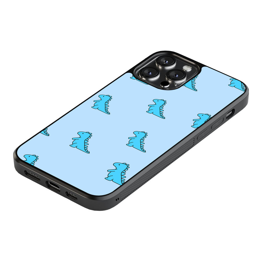 Blue Dinosaur - iPhone Case
