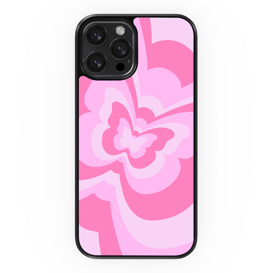 Butterfly Ripple - Pink - iPhone Case