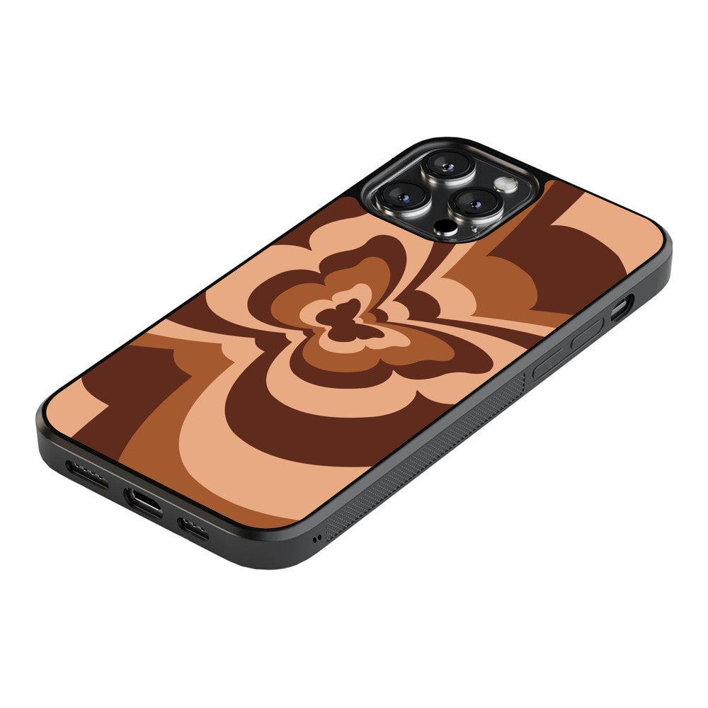 Butterfly Ripple - Brown - iPhone Case