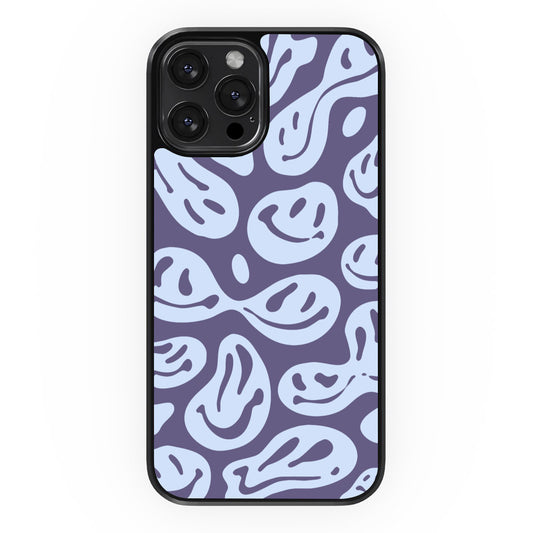 Abstract Smiles - Purple&White - iPhone Case