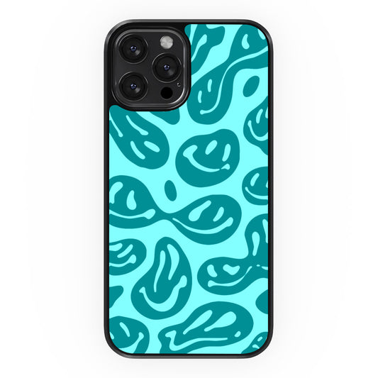 Abstract Smiles - Blue&Blue - iPhone Case