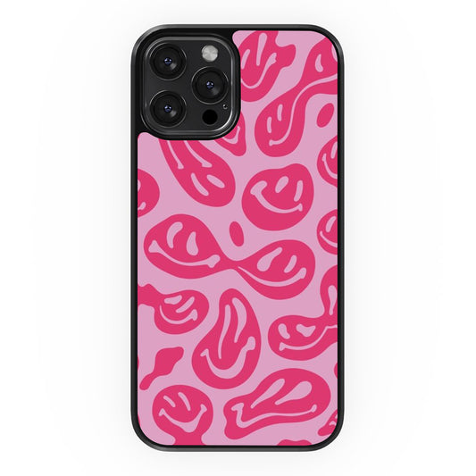 Abstract Smiles - Pink&Pink - iPhone Case