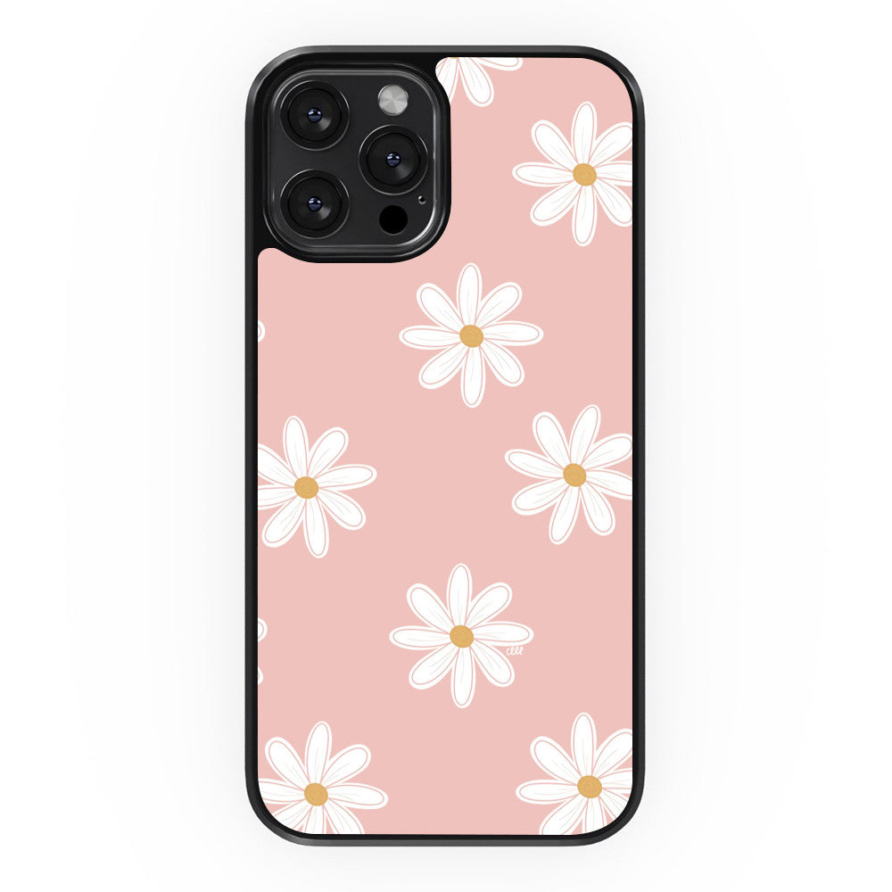 Tiled Daisy - Pink - iPhone Case