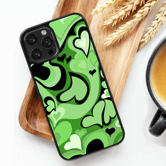 Love Vortex - Green - iPhone Case