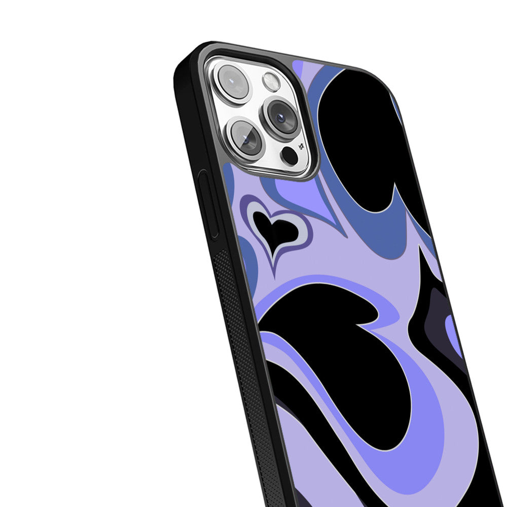 Love Vortex - PurpleBlack - iPhone Case