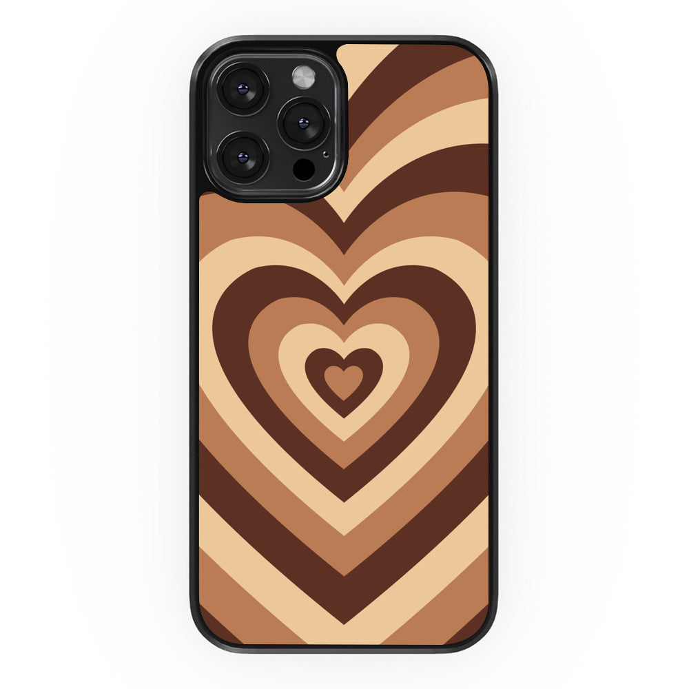 Brown Heart- iPhone Case