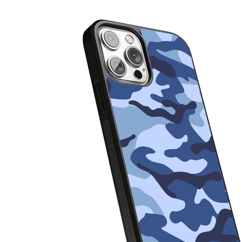 Blue Camouflage - iPhone Case