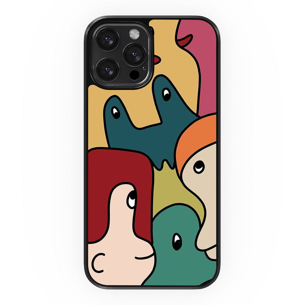 Family Abstract Painting - iPhone Case