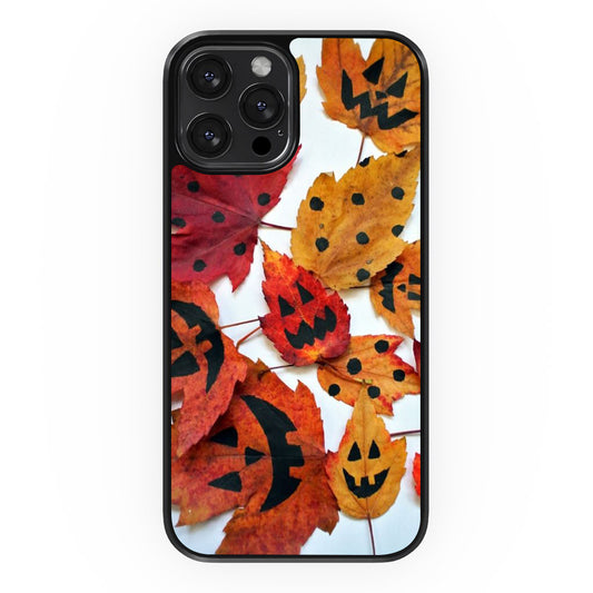 Leaves Smiley - Halloween - iPhone Case