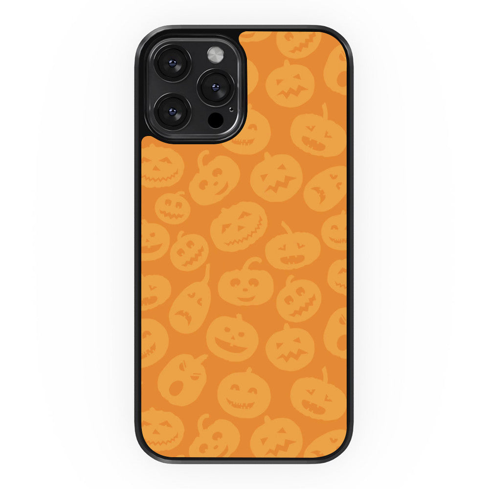 Orange Pumpkin Pattern - Halloween - iPhone Case