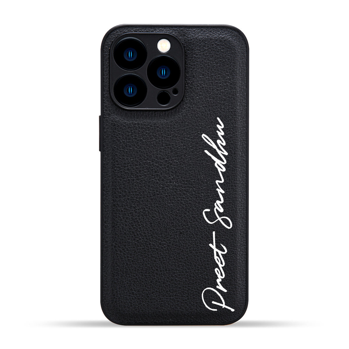 Personalized Name - Leather iPhone Case