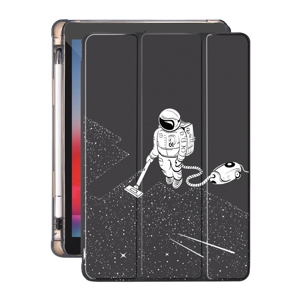 Astronaut Sweeping the Floor - iPad Case